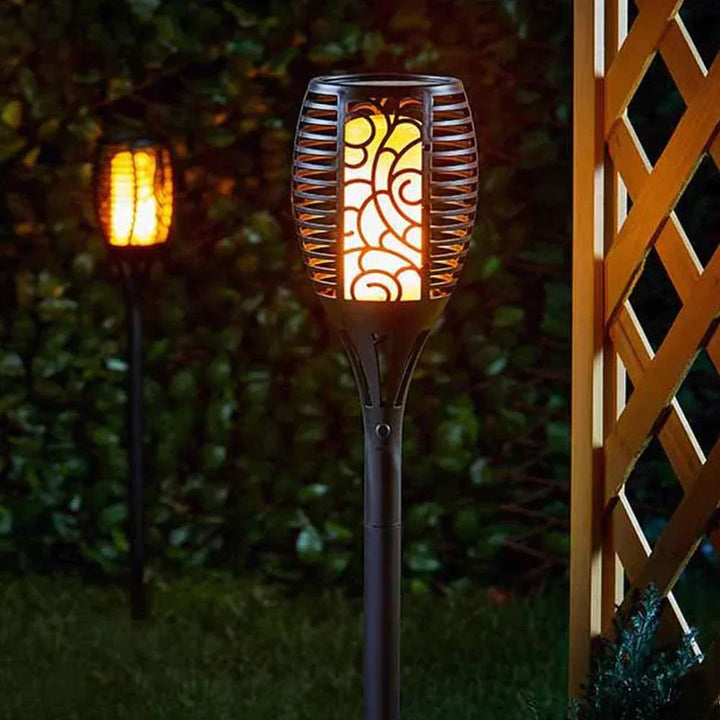 BowLift | SolarFlare – Outdoor Solar Torch with Realistic Flickering Flame & Weatherproof Design