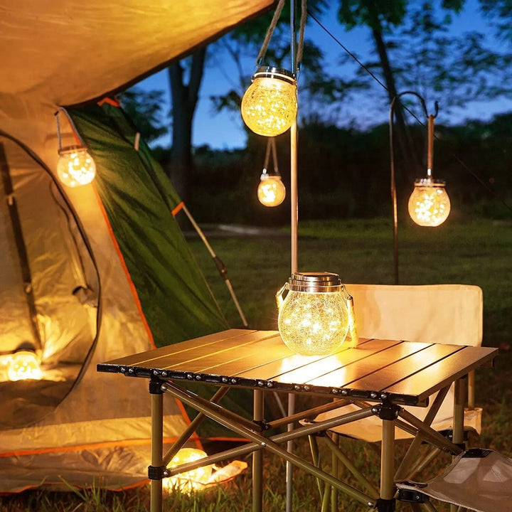Solar Glass Globe Lantern Bowlift