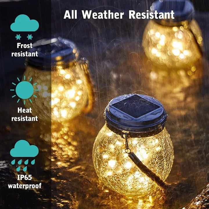 Solar Glass Globe Lantern Bowlift