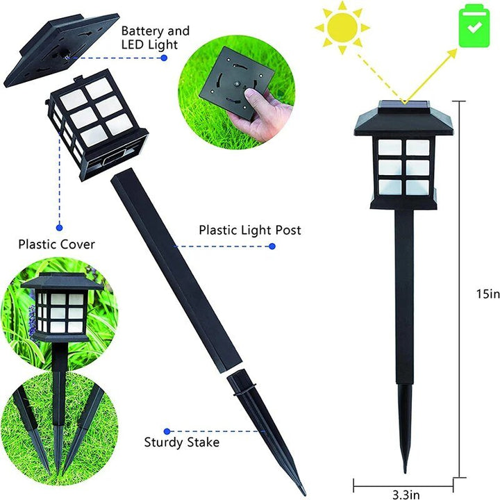 Solar LED Pathway Lanterns Bowlift