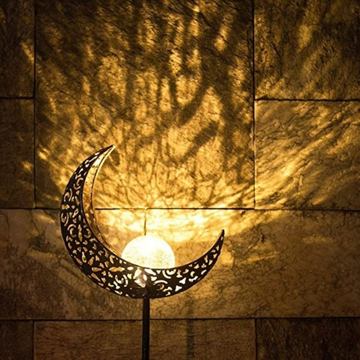 Solar Outdoor Half-Moon Light Bowlift
