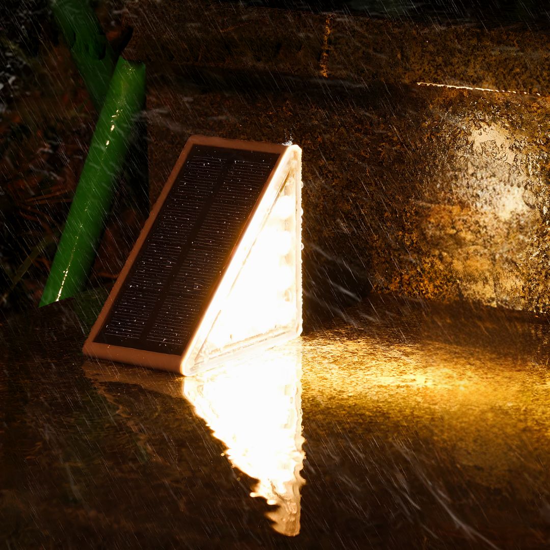 BowLift | Outdoor Solar Step Lights with Warm LED Glow