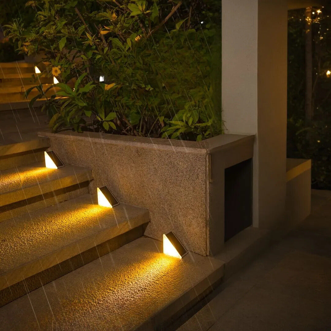 BowLift | Outdoor Solar Step Lights with Warm LED Glow