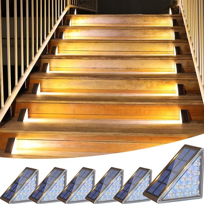 BowLift | Outdoor Solar Step Lights with Warm LED Glow