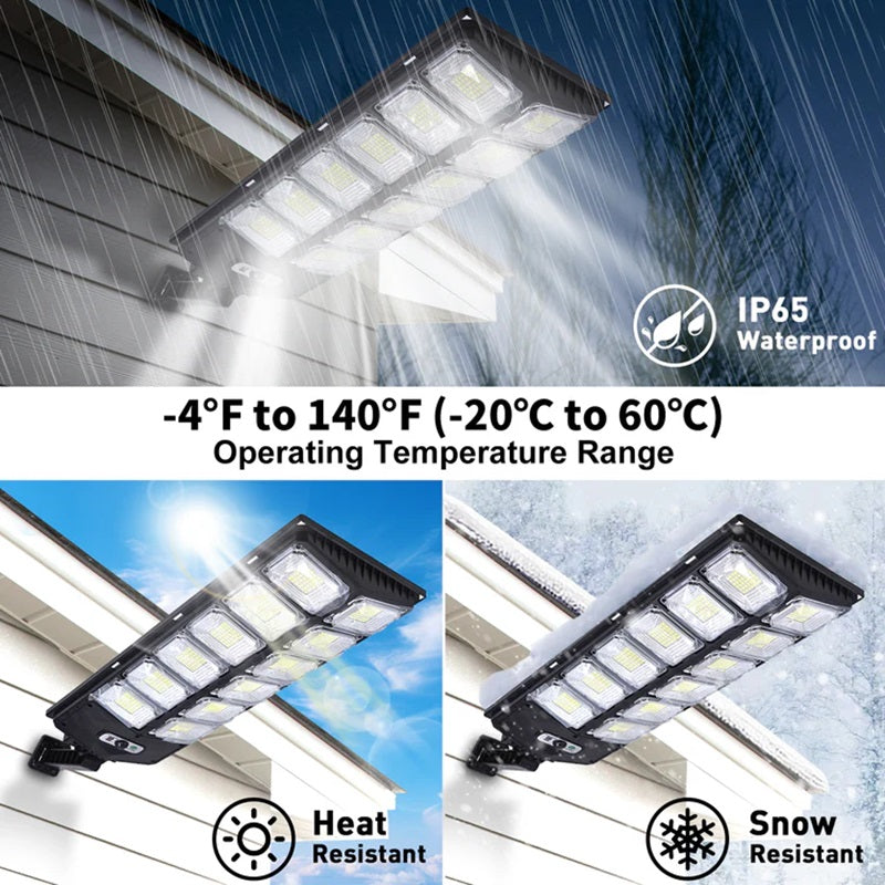 BowLift | High-Powered 250W LED Solar Street Light with Motion Sensor