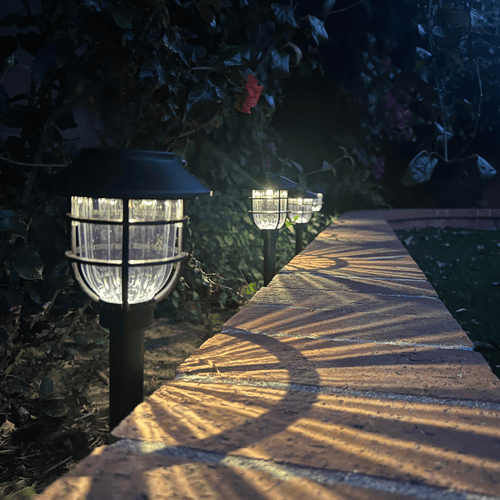 BowLift | SOLARSPIKE – 2 Pack Solar Powered Pathway Lights for Outdoor Garden Illumination