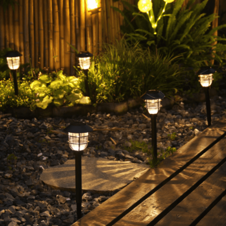 BowLift | SOLARSPIKE – 2 Pack Solar Powered Pathway Lights for Outdoor Garden Illumination