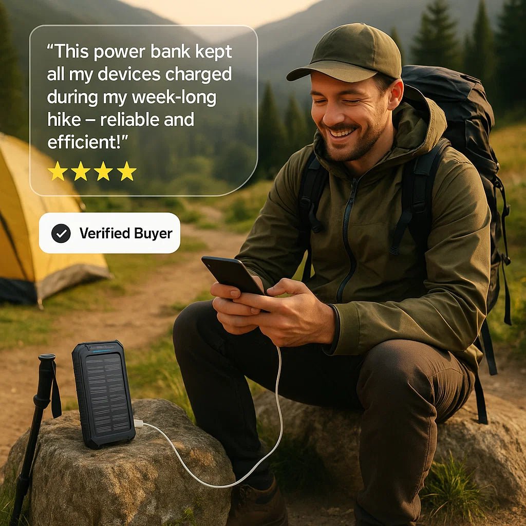 BowLift | SOLARVAULT – Waterproof Solar Power Bank with 500000mAh for Outdoor Adventures