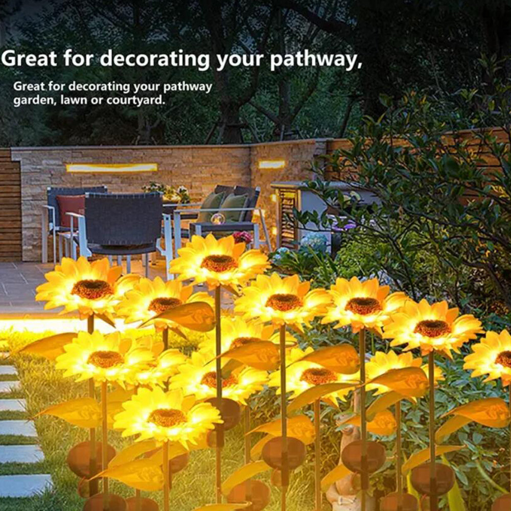 Solar-Sunflower-Garden-Lamp 80 cm | Bowlift