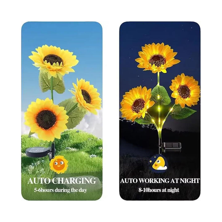Solar-Sunflower-Garden-Lamp 80 cm | Bowlift