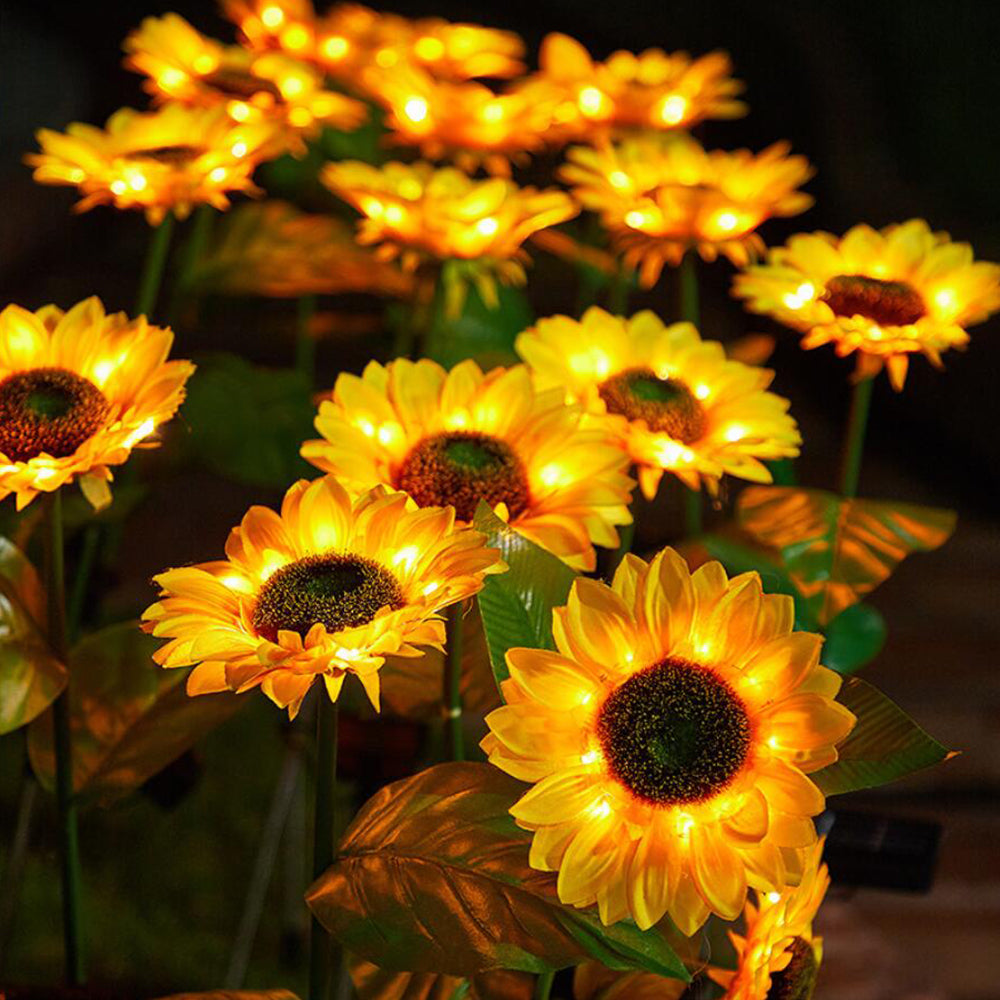 Solar-Sunflower-Garden-Lamp 80 cm | Bowlift