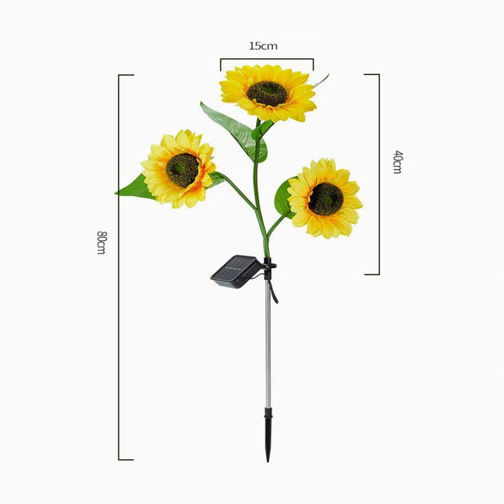 Solar-Sunflower-Garden-Lamp 80 cm | Bowlift
