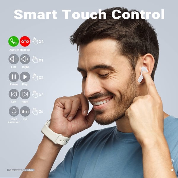 BowLift | SONICPULSE – Wireless Bluetooth Earbuds with LED Display & Deep Bass Sound