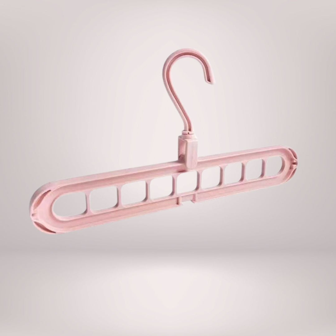 Clothes hanger organizer space-saving rack 2-piece set | Bowlift
