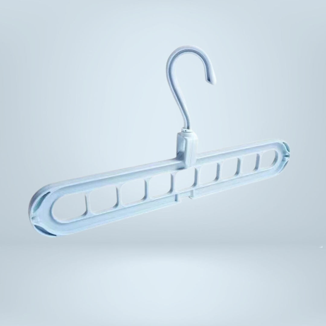 Clothes hanger organizer space-saving rack 2-piece set | Bowlift