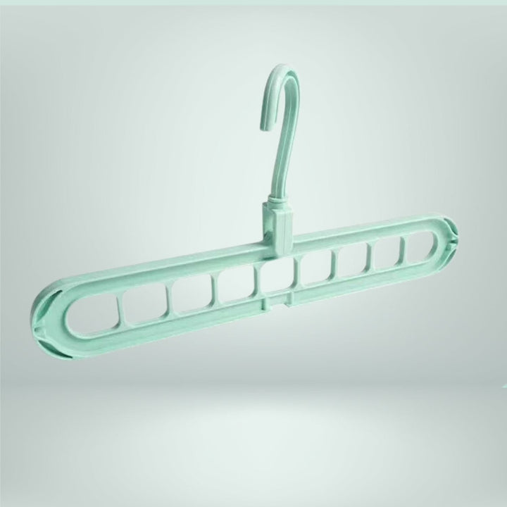 Clothes hanger organizer space-saving rack 2-piece set | Bowlift