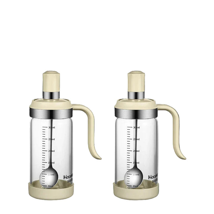Spice Seasoning Bottle Kitchen Glass Transparent Bottle With Spoon | Bowlift