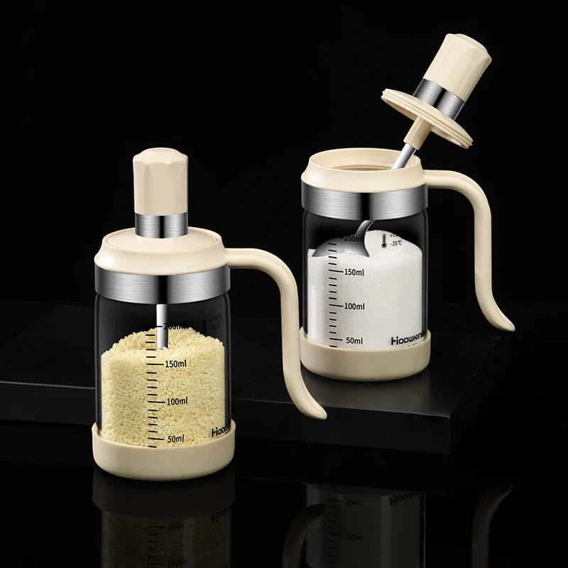 Spice Seasoning Bottle Kitchen Glass Transparent Bottle With Spoon | Bowlift