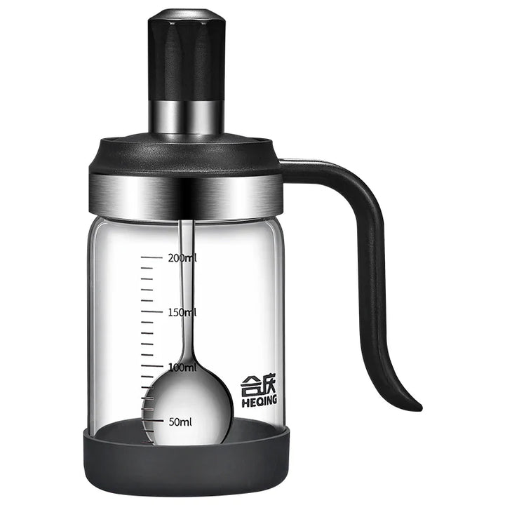 Spice Seasoning Bottle Kitchen Glass Transparent Bottle With Spoon | Bowlift