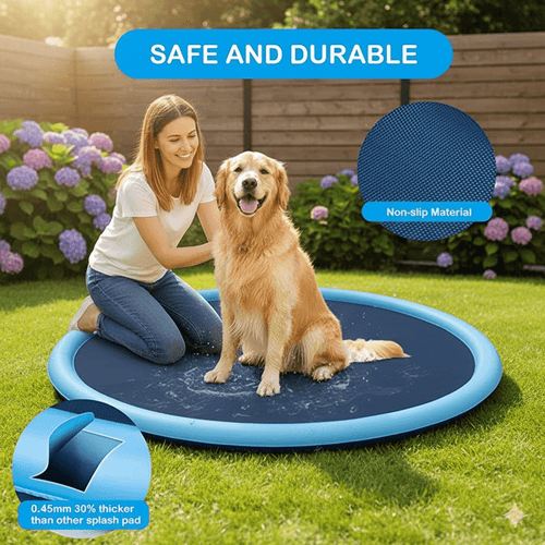 BowLift | SPLASHZONE – Interactive Water Pad for Dogs with Sprinkler Cooling Fun