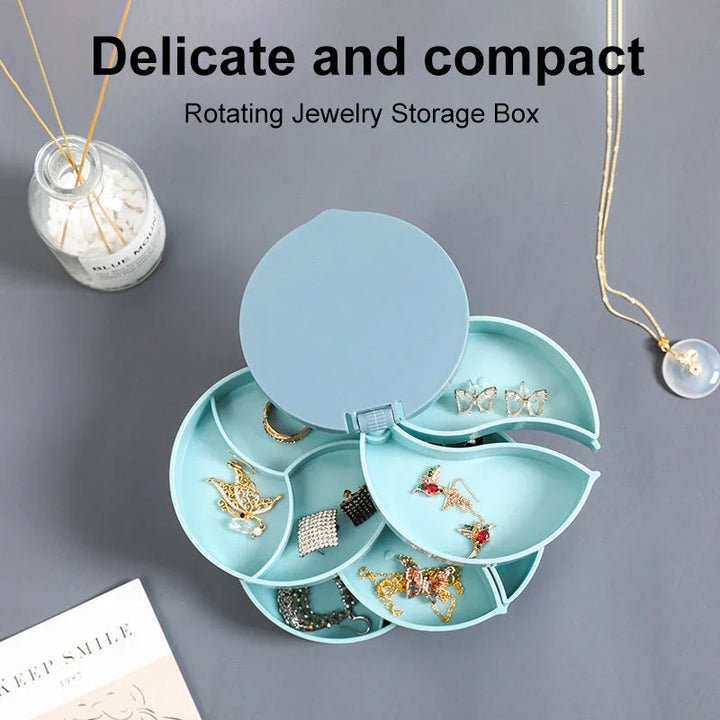 BowLift | Perfect Gift-4 Layer Rotatable Jewelry Storage Box