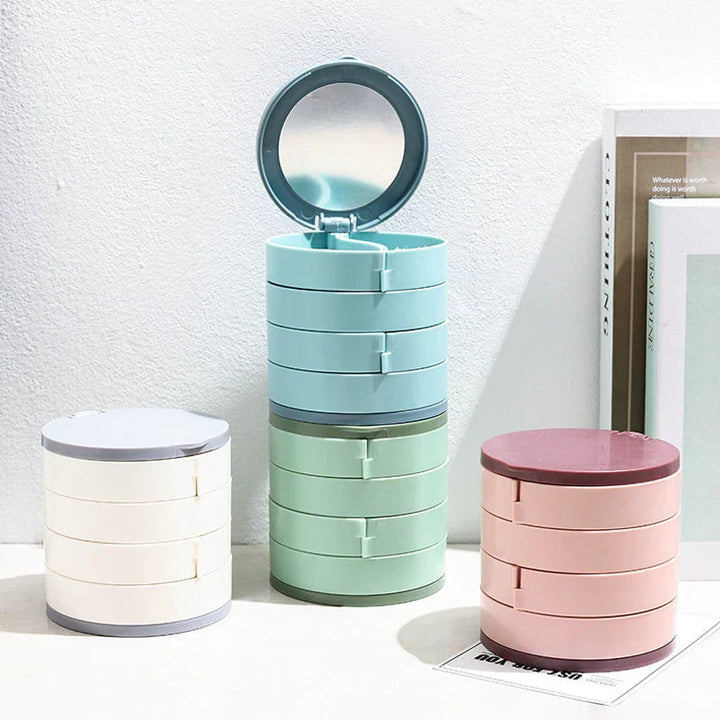 BowLift | Perfect Gift-4 Layer Rotatable Jewelry Storage Box