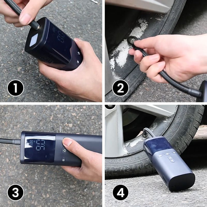 BowLift | Portable Wireless Car Tire Inflator Air Compressor - Practical Gift