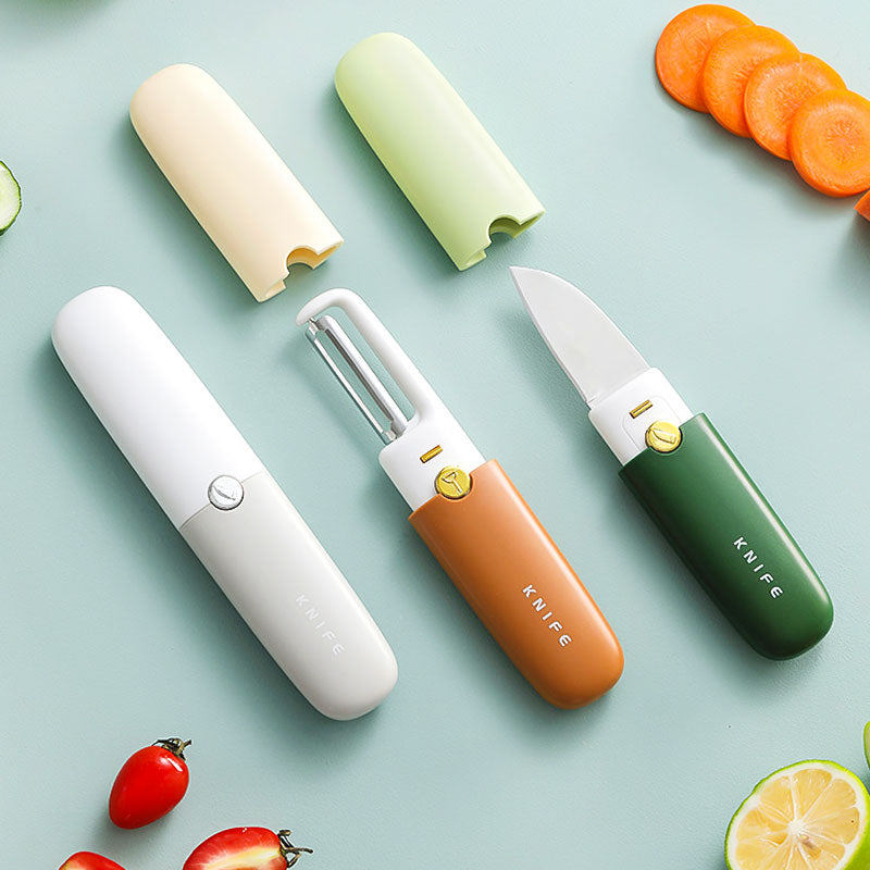 BowLift | Portable Small 2 in 1 Fruit Knife & Peeler