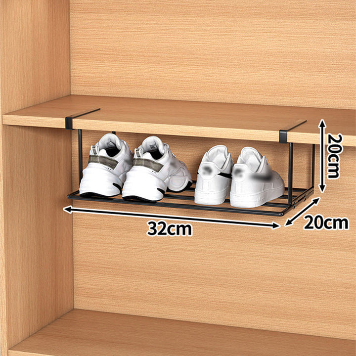 BowLift | Multifunctional shoe rack with clips in stainless steel for more space in the shoe closet