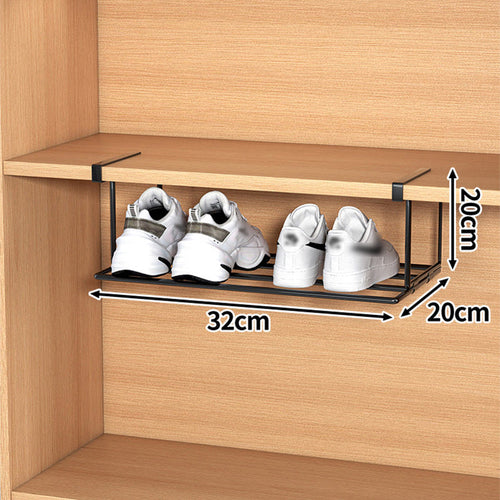 BowLift | Multifunctional shoe rack with clips in stainless steel for more space in the shoe closet