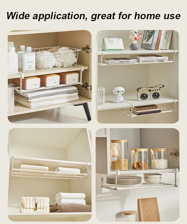 BowLift | Multifunctional shoe rack with clips in stainless steel for more space in the shoe closet