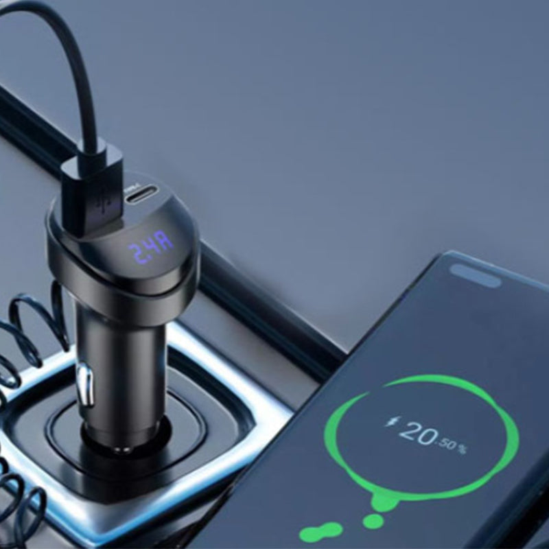 BowLift | Fast charging car adapter with 3-in-1 charging cable