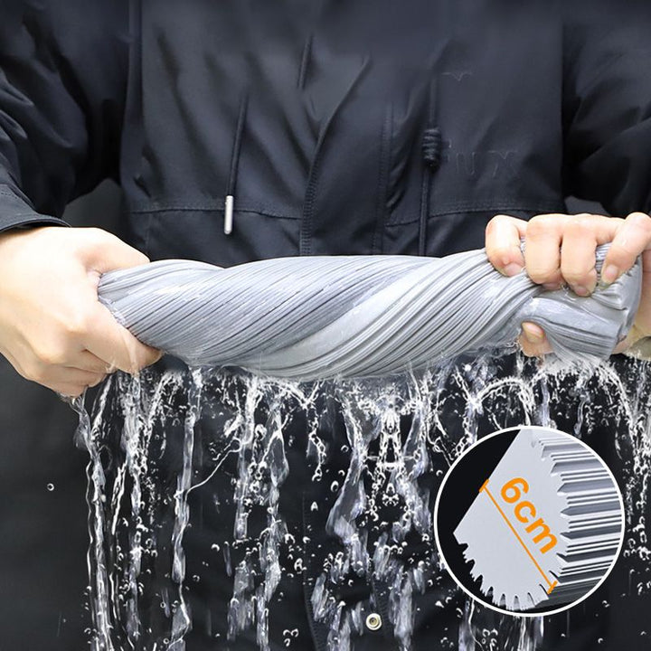 BowLift | Absorbent Folding Squeeze Sponge Mop with Brush