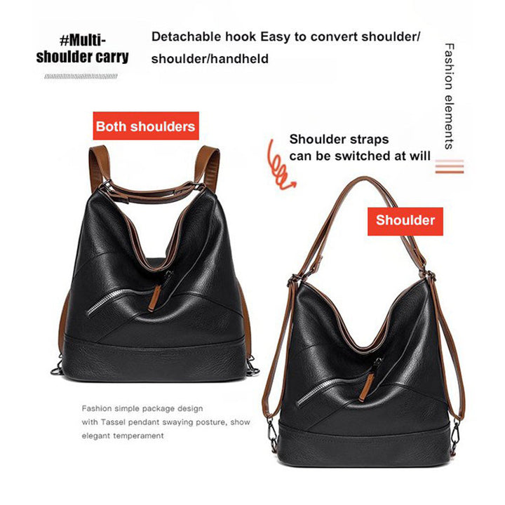 BowLift | Large Capacity PU Leather Bucket Bag