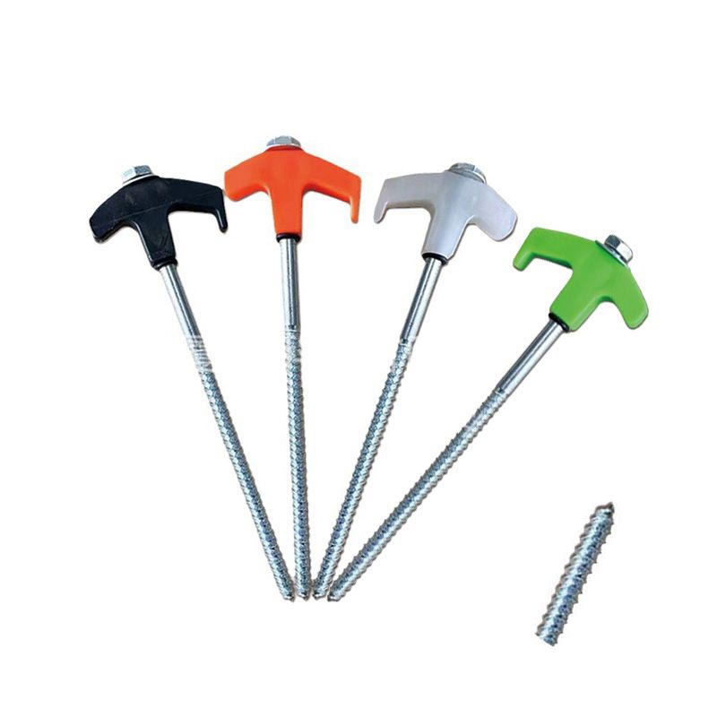 BowLift | Tent pegs that can be screwed into the ground