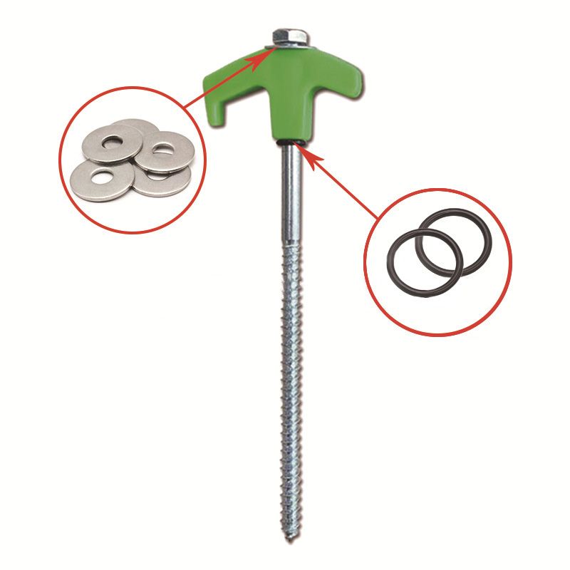 BowLift | Tent pegs that can be screwed into the ground