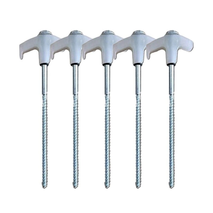 BowLift | Tent pegs that can be screwed into the ground
