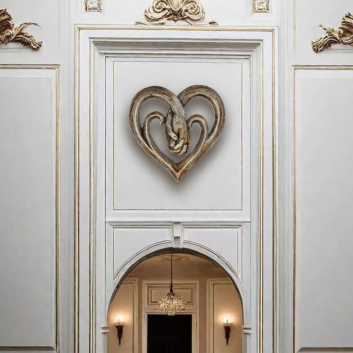 BowLift | Resin Grape Vine Heart Shaped Handprint Ornament