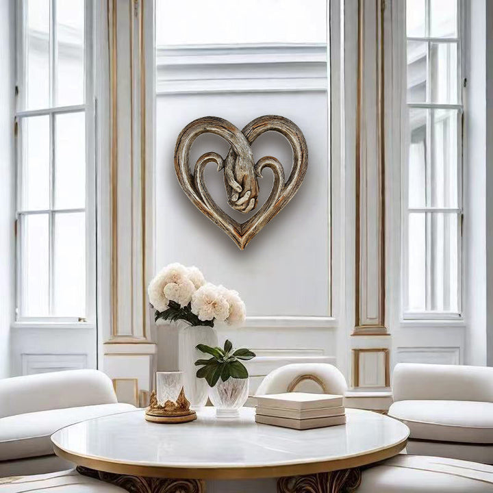 BowLift | Resin Grape Vine Heart Shaped Handprint Ornament