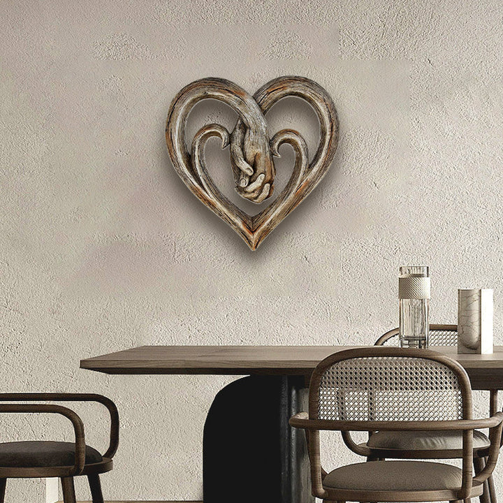 BowLift | Resin Grape Vine Heart Shaped Handprint Ornament