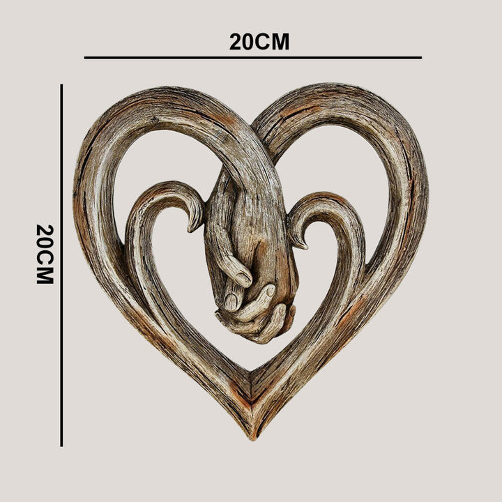 BowLift | Resin Grape Vine Heart Shaped Handprint Ornament