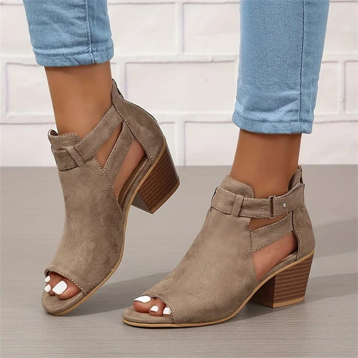 BowLift | Women's Retro Sandals with Block Heel