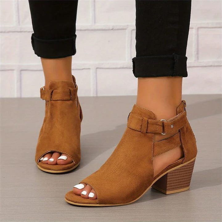 BowLift | Women's Retro Sandals with Block Heel