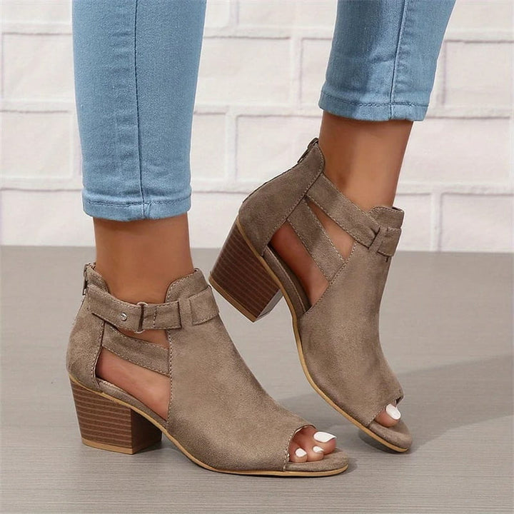 BowLift | Women's Retro Sandals with Block Heel
