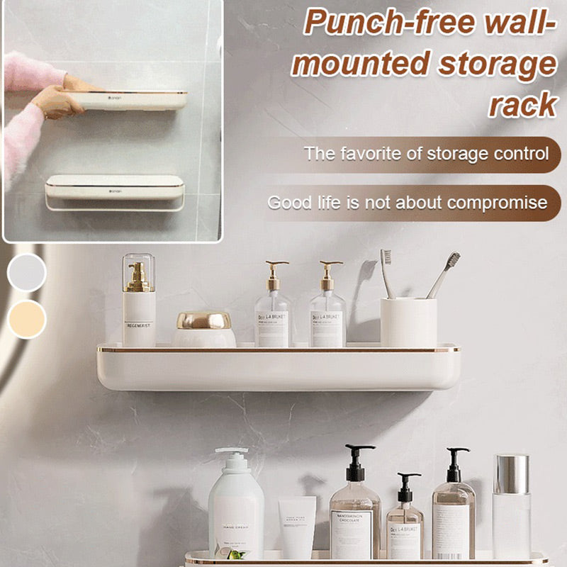 BowLift | No-Punch Wall Mounted Bathroom Storage Shelf