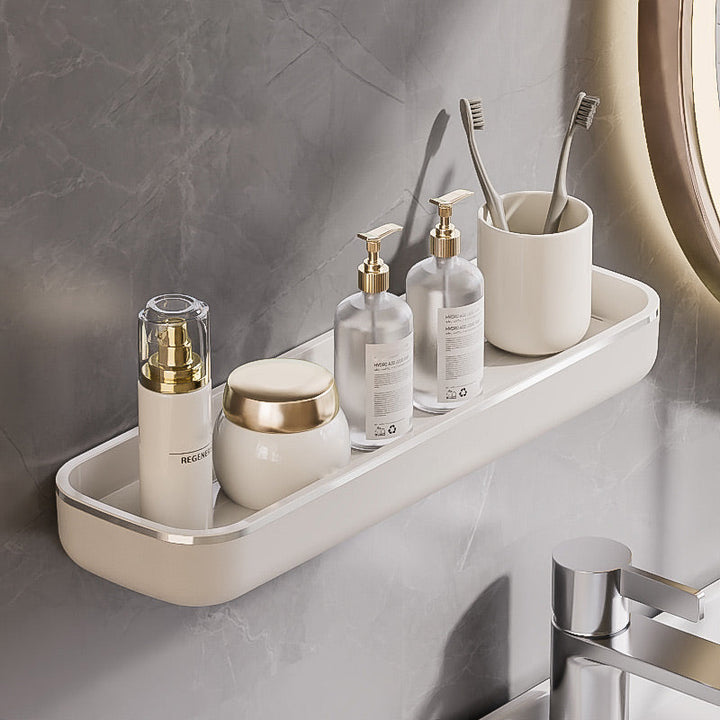 BowLift | No-Punch Wall Mounted Bathroom Storage Shelf
