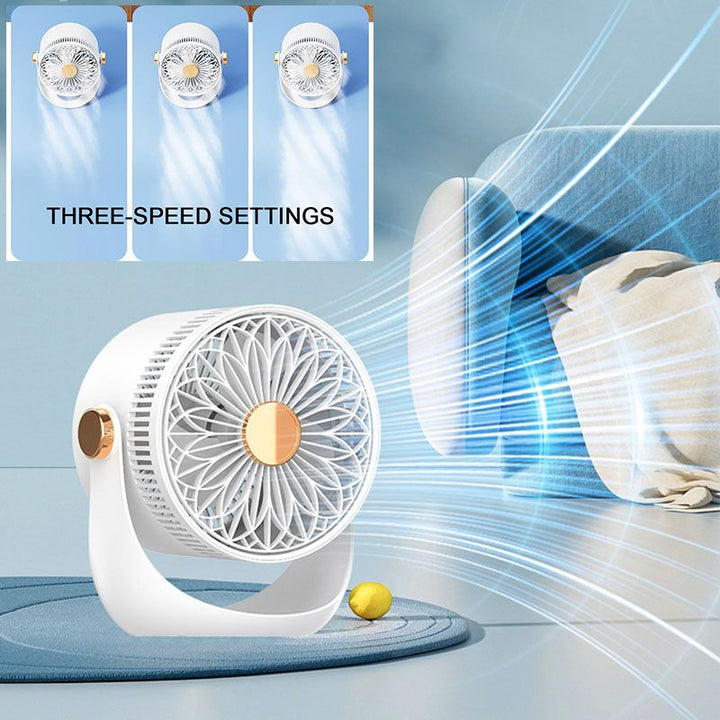 Hurricane Cannon High-Speed Circulating Wall-Mounted Desk Fan | Bowlift