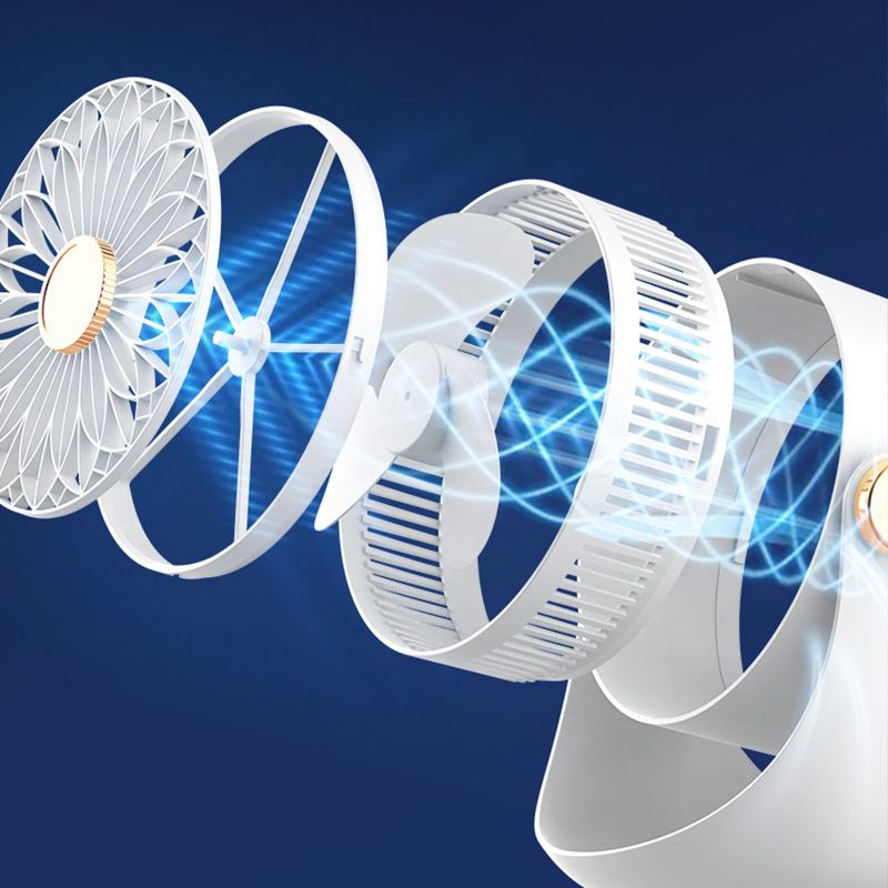 Hurricane Cannon High-Speed Circulating Wall-Mounted Desk Fan | Bowlift