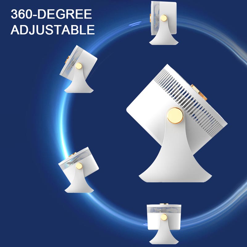 Hurricane Cannon High-Speed Circulating Wall-Mounted Desk Fan | Bowlift