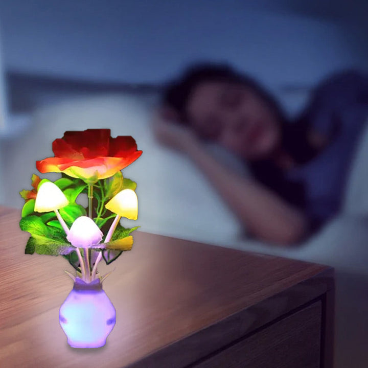 BowLift | LED night light in the form of simulated flowers with intelligent control for the bedroom